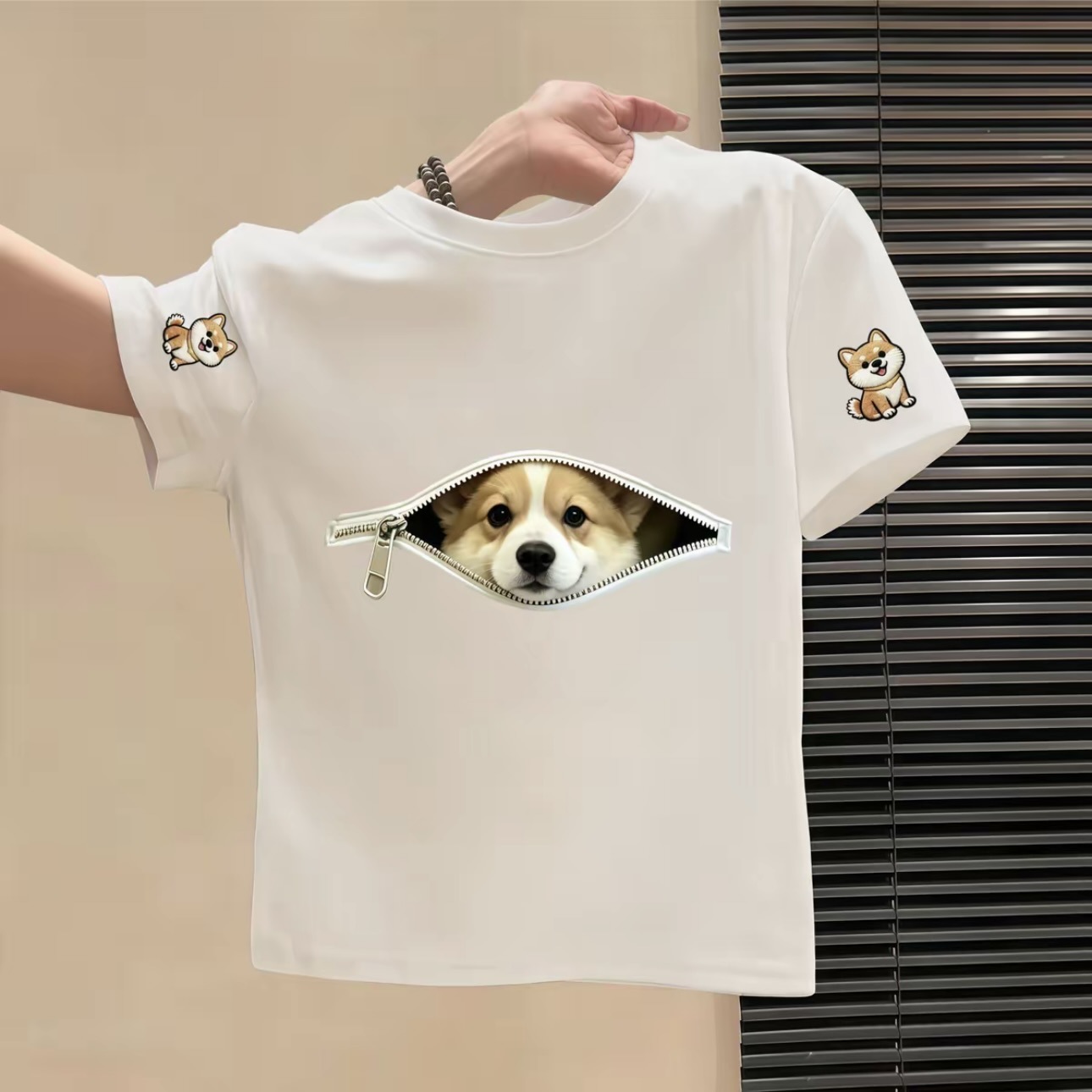Unisex 100% Cotton Kids Cartoon Summer Short Sleeve Tee