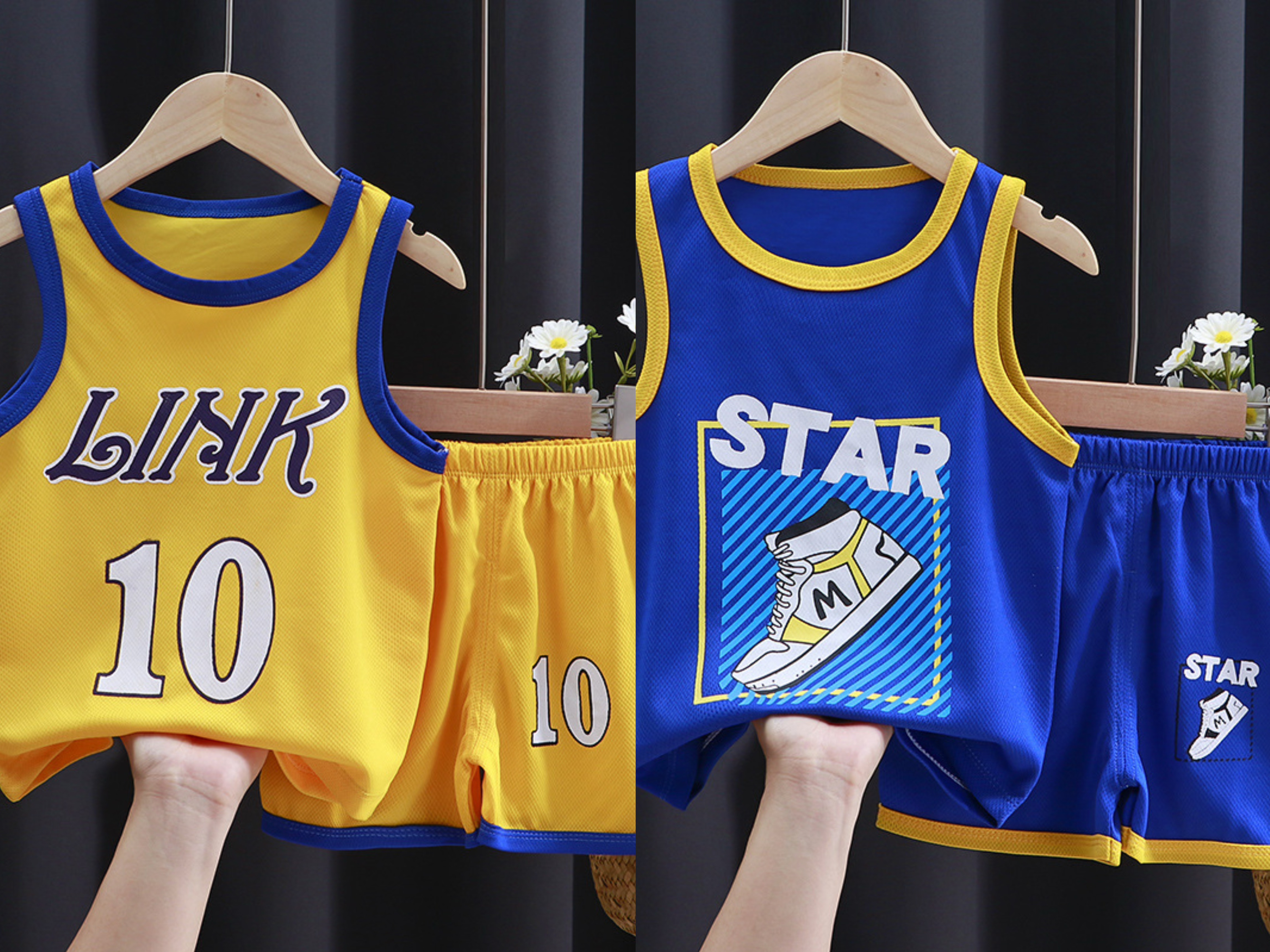 Thin Pure Cotton Short Sleeve Kids Sports Outfit In Stock
