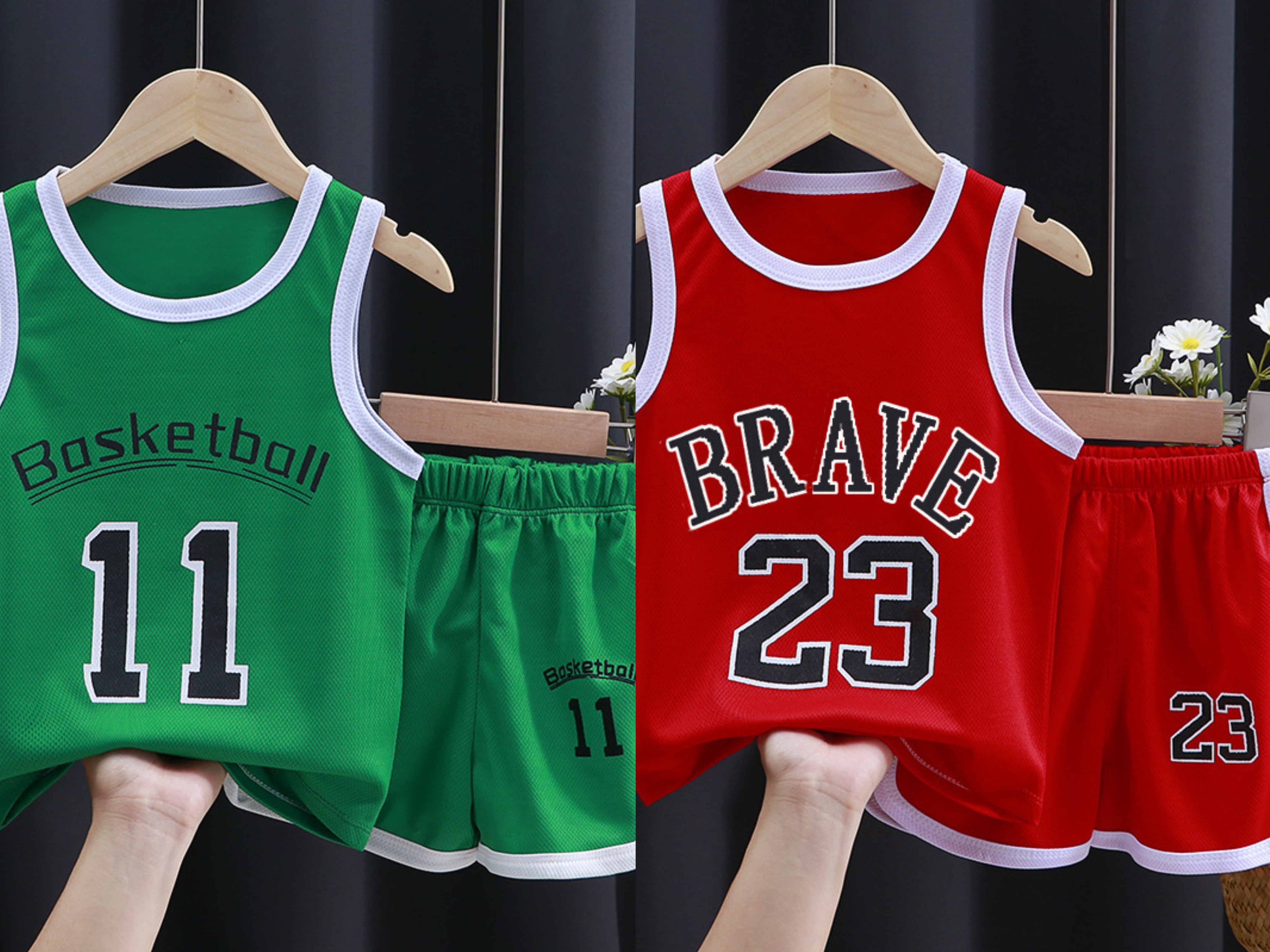 Thin Pure Cotton Short Sleeve Kids Sports Outfit In Stock