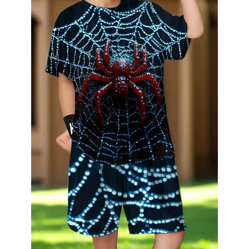 Unisex Kids Summer Cartoon 2Pcs Outfit