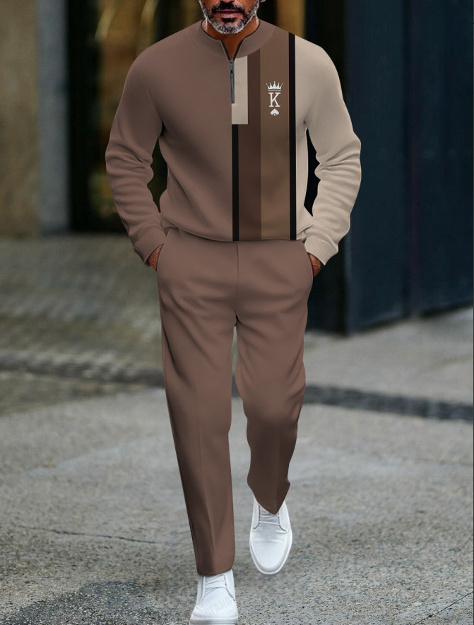 🧢 Men’s Zip Pullover Tracksuit – New Arrival
