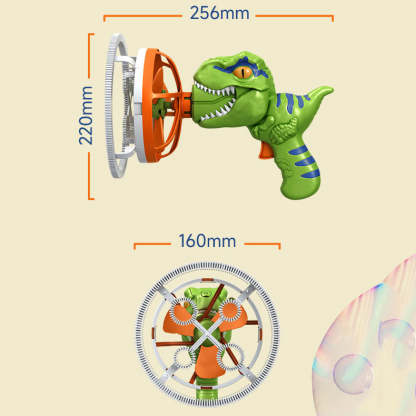 Dinosaur Bubble Machine Children's Electric Fan Bubble Gun Toy