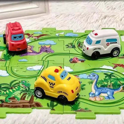 SpidMated™- Track Puzzle City Scene Set