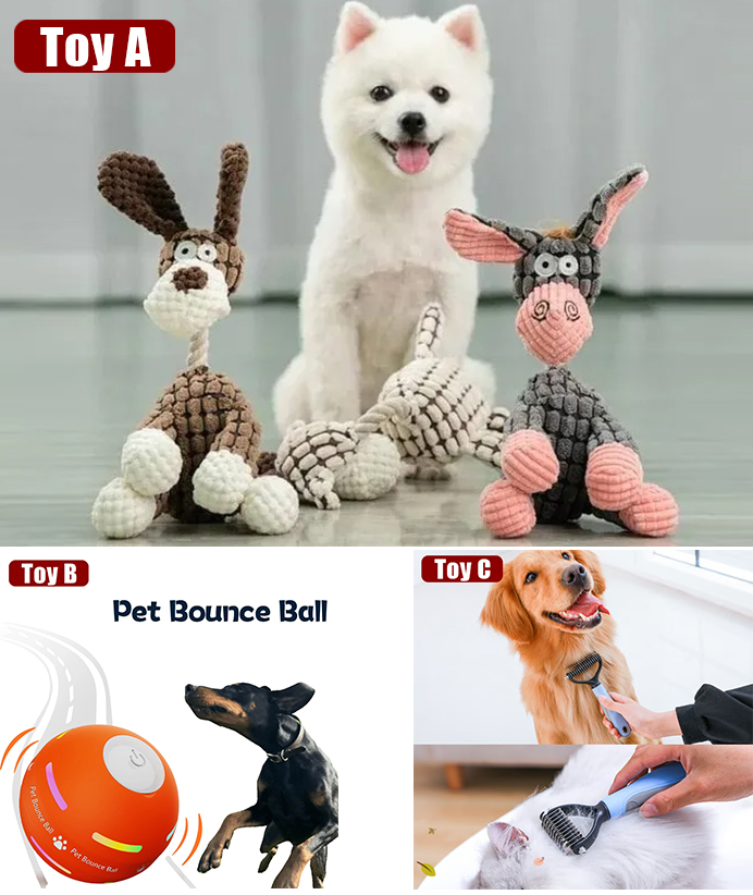 Three Pet Toys to Meet Your Pet's Needs-50% Off Today
