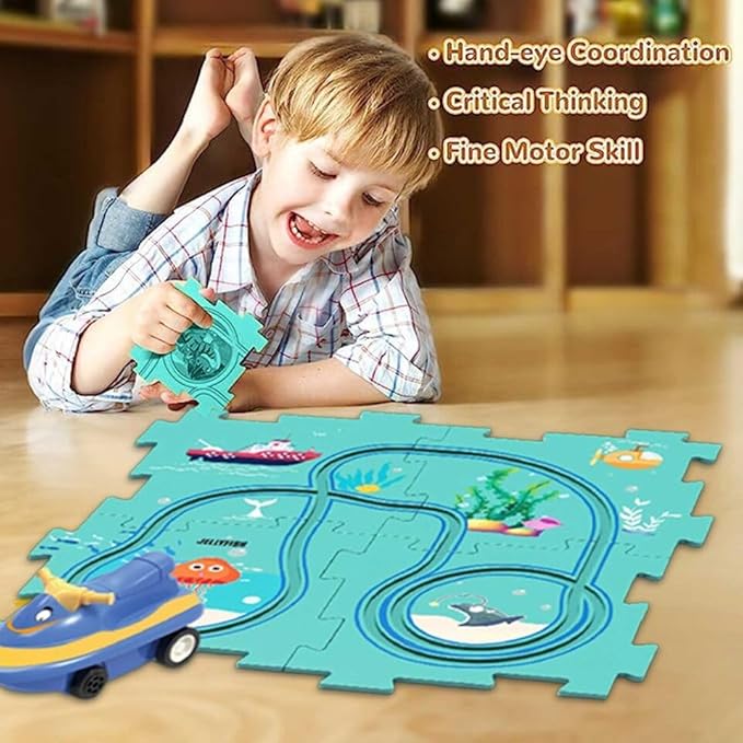 SpidMated™- Track Puzzle City Scene Set