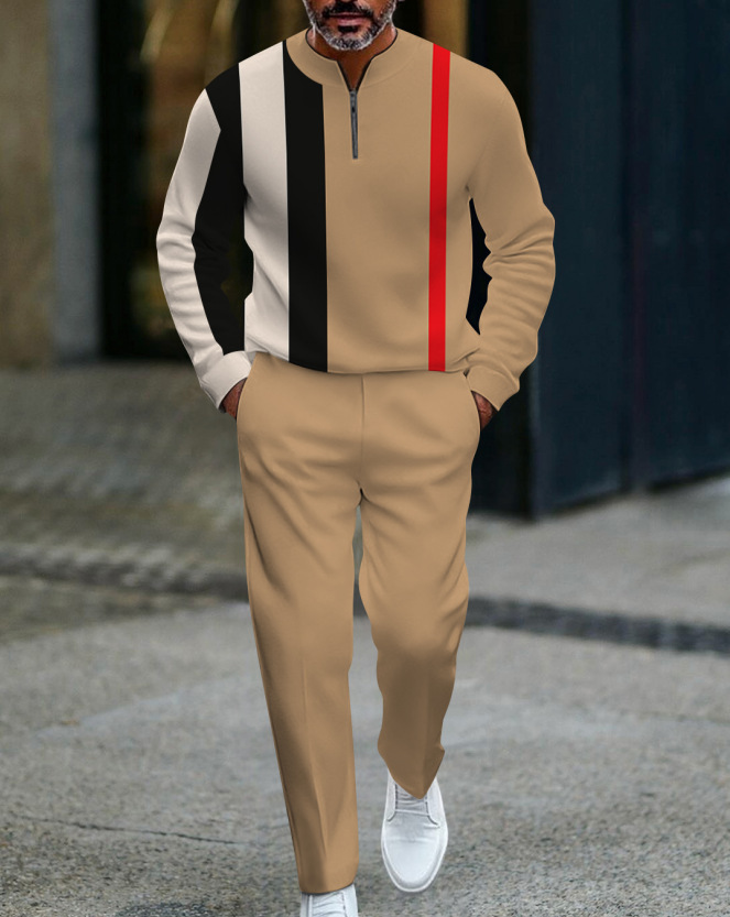 🧢 Men’s Zip Pullover Tracksuit – New Arrival