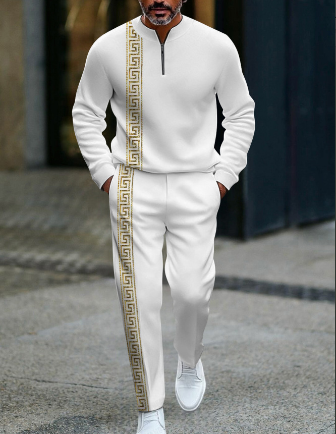 🧢 Men’s Zip Pullover Tracksuit – New Arrival