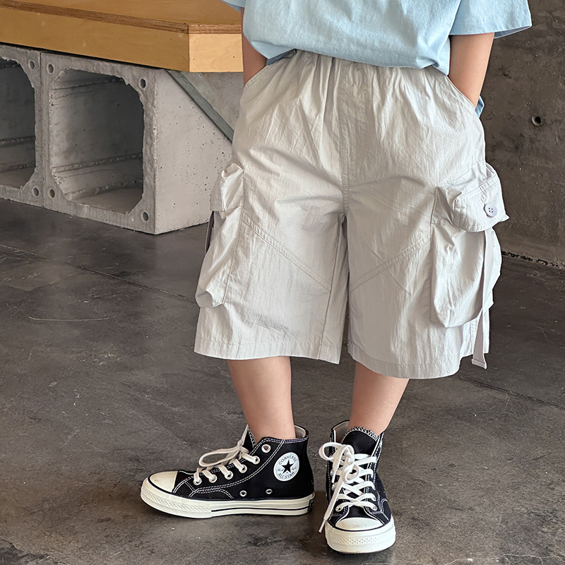 Kids' Summer Soft Cotton Woven Casual Pants