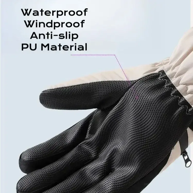 Thick waterproof warm gloves
