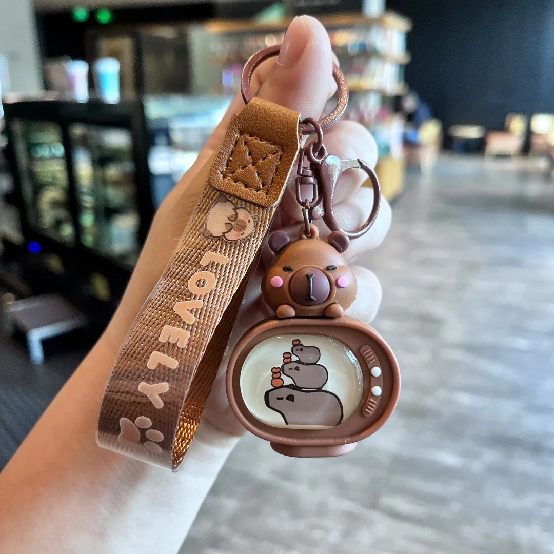 Cute Capybara Glowing TV Pendant