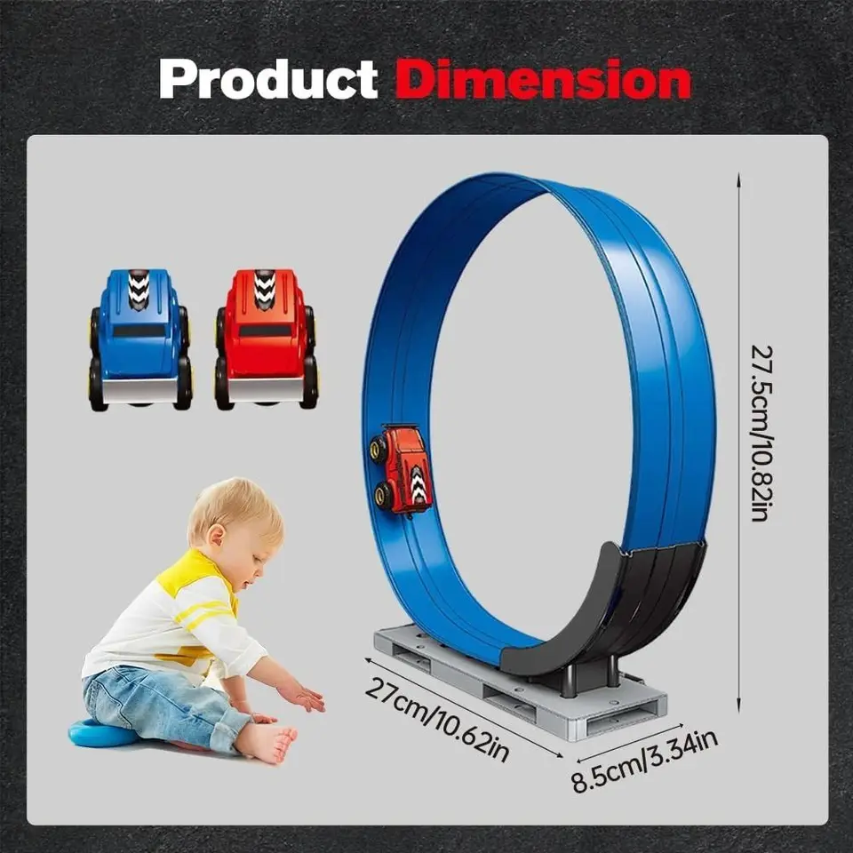 Toy car track set