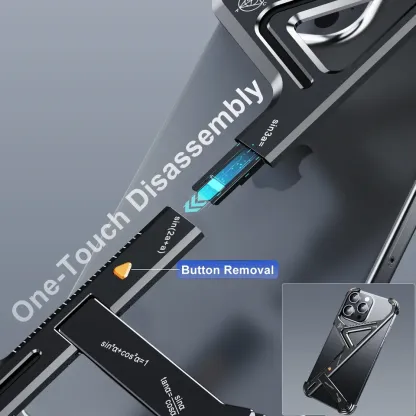 Z Shape Aluminum Alloy Magnetic Phone Case