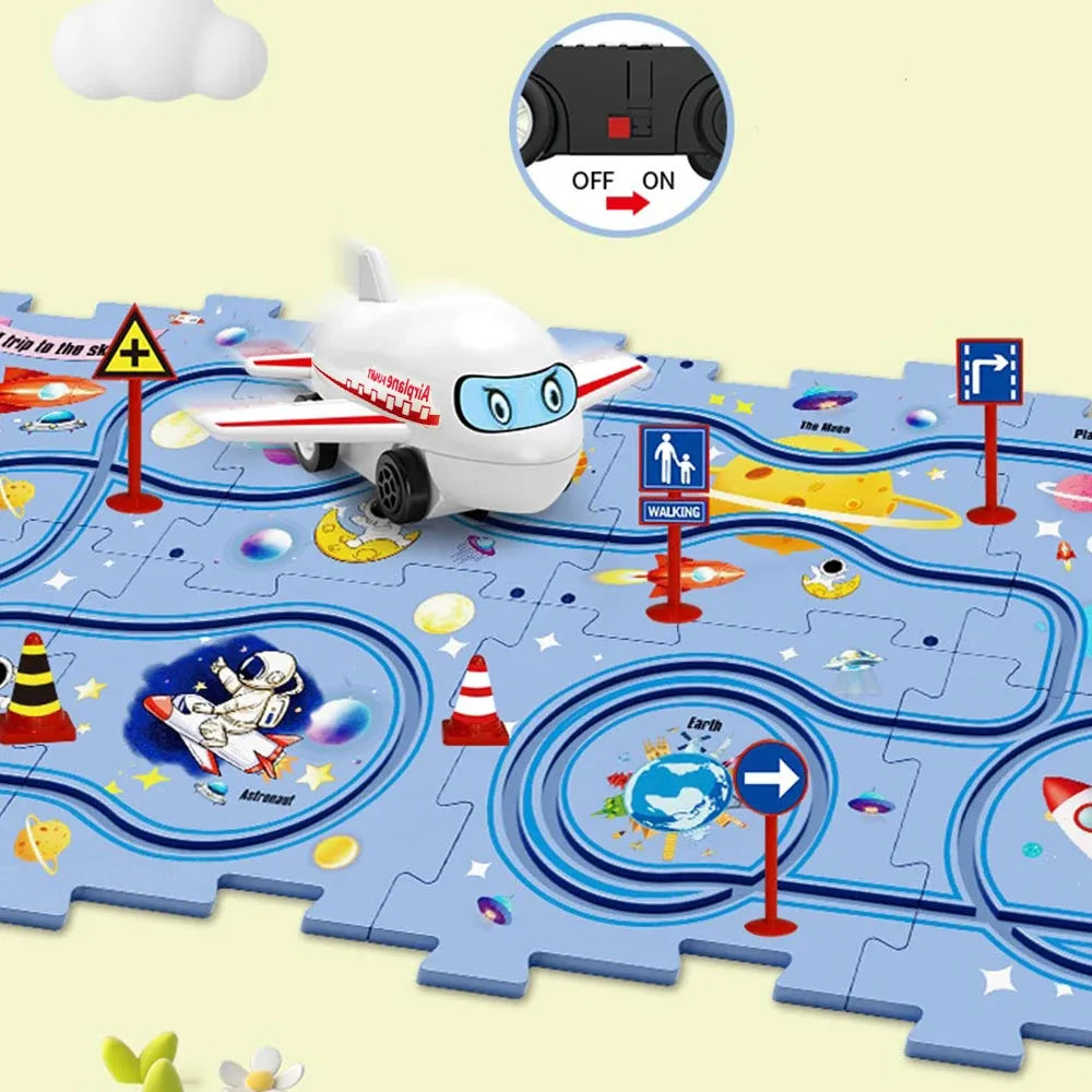 SpidMated™- Track Puzzle City Scene Set