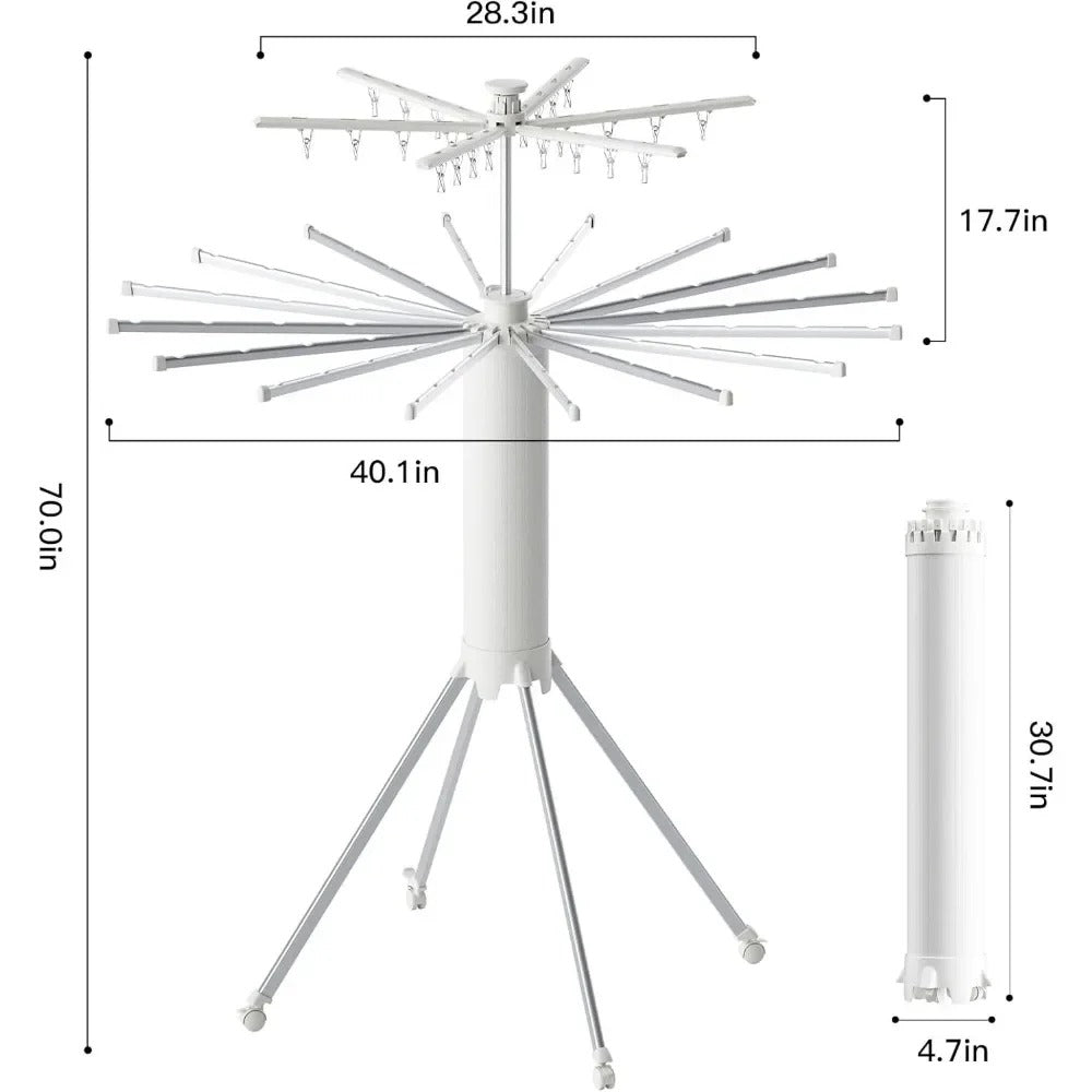 Double Layer Compact Clothes Drying Rack
