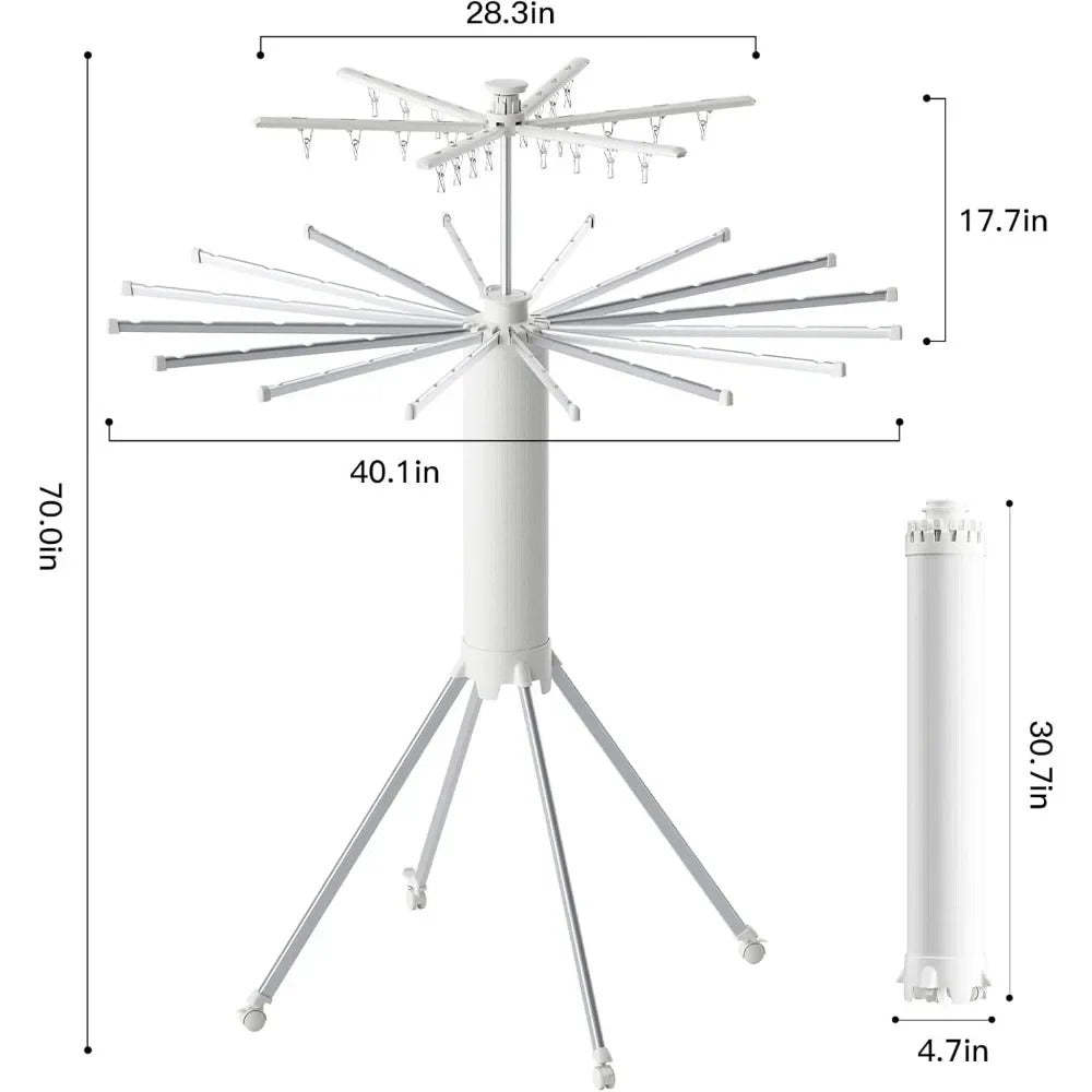 Double Layer Compact Clothes Drying Rack