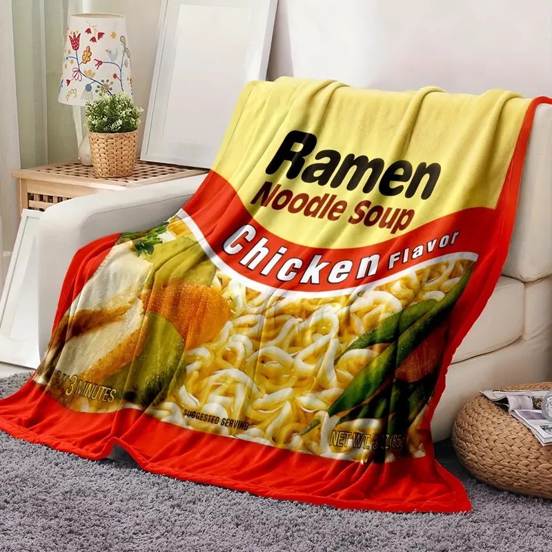 🦖Měkká a zábavná deka, flanelová deka s potiskem rozkošného usměvavého dinosaura.