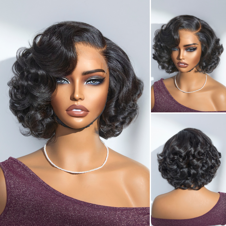Mature Boss Brown Ombre Highlight / Natural Black Loose Wave Glueless Minimalist HD Lace Wig Ready To Go