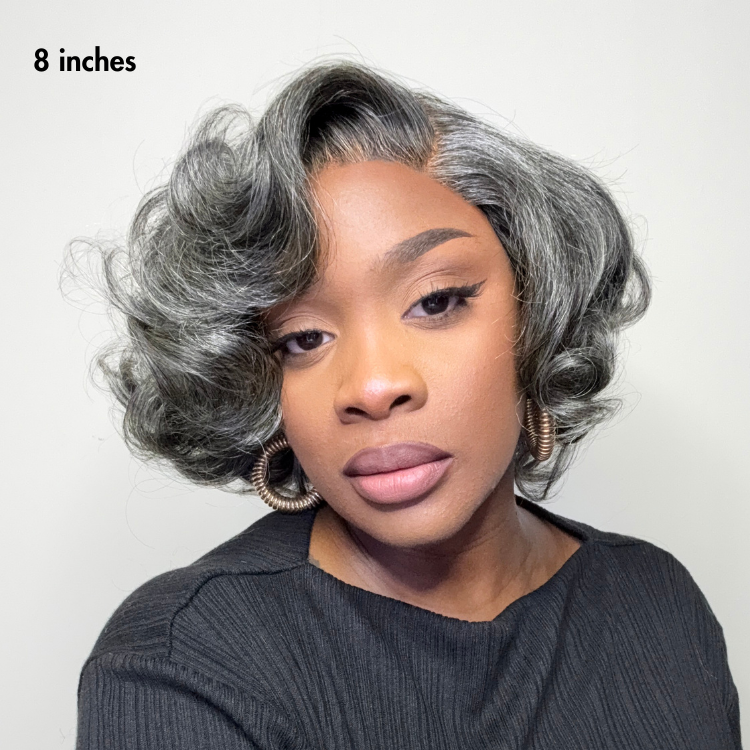 Mature Boss Brown Ombre Highlight / Natural Black Loose Wave Glueless Minimalist HD Lace Wig Ready To Go