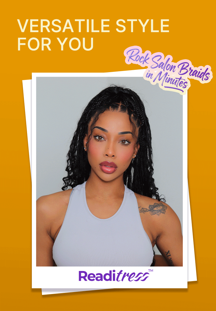 Flexi-Fit Invisi Drawstring Cap HD Full Lace Knotless Boho Curls Braided Long Wig Super Natural Scalp