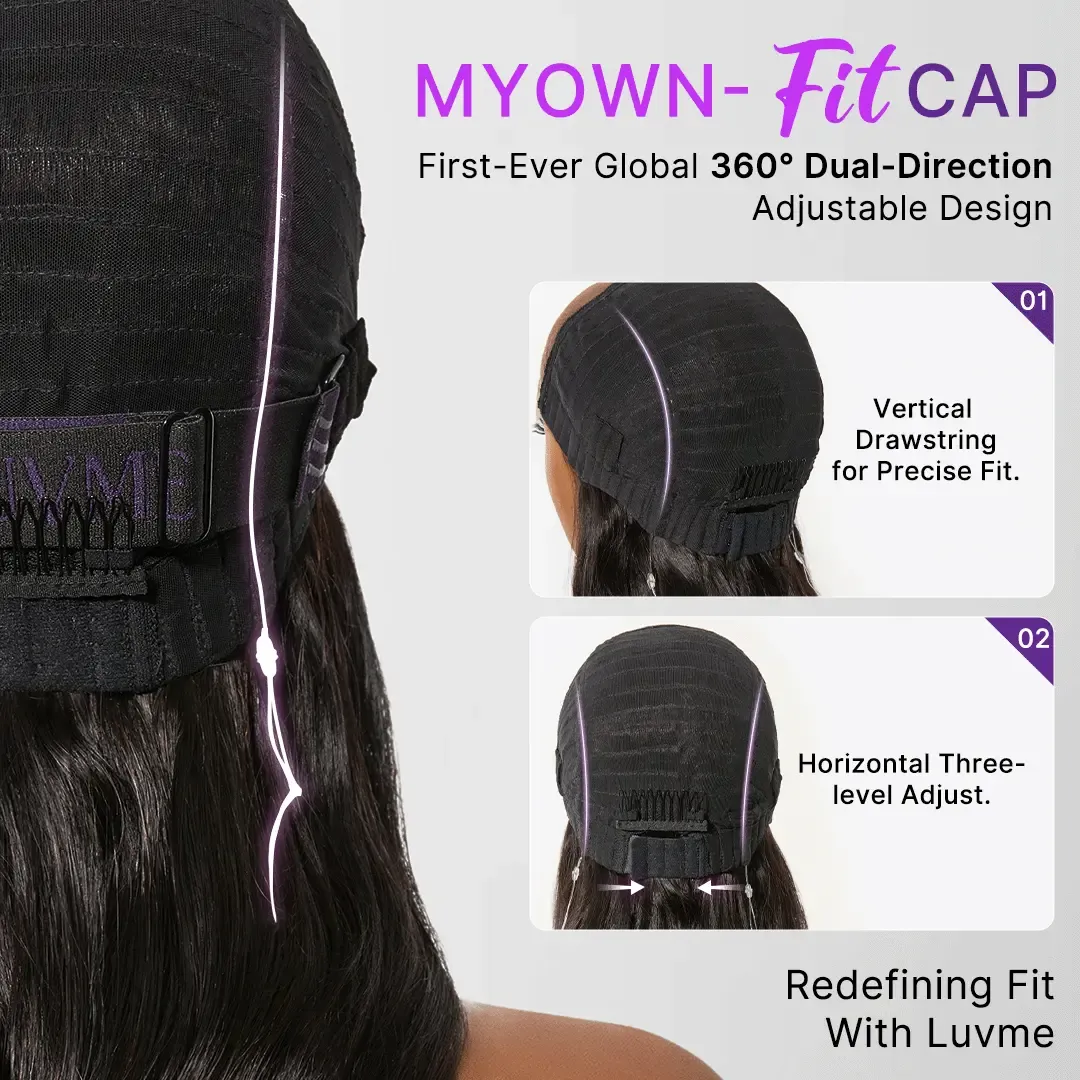 MyOwn-Fit™ PartingMax Glueless Wig 180% Density Loose Body Wave Ready to Go 7x6 Closure HD Lace Pre Cut & Plucked & Bleached