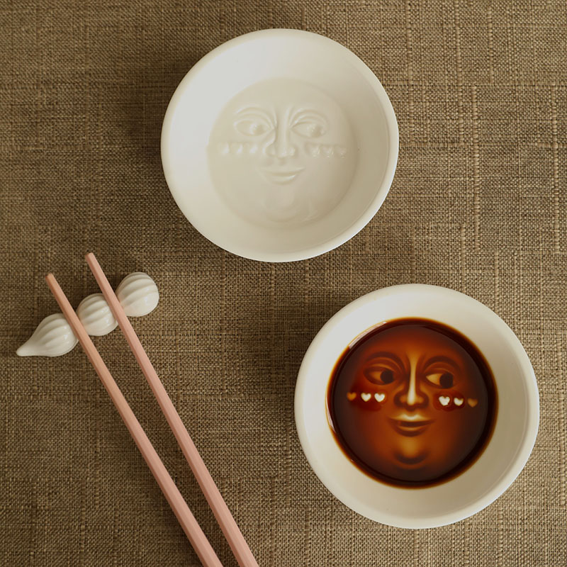 Funny 3D Face Soy Sauce Dish