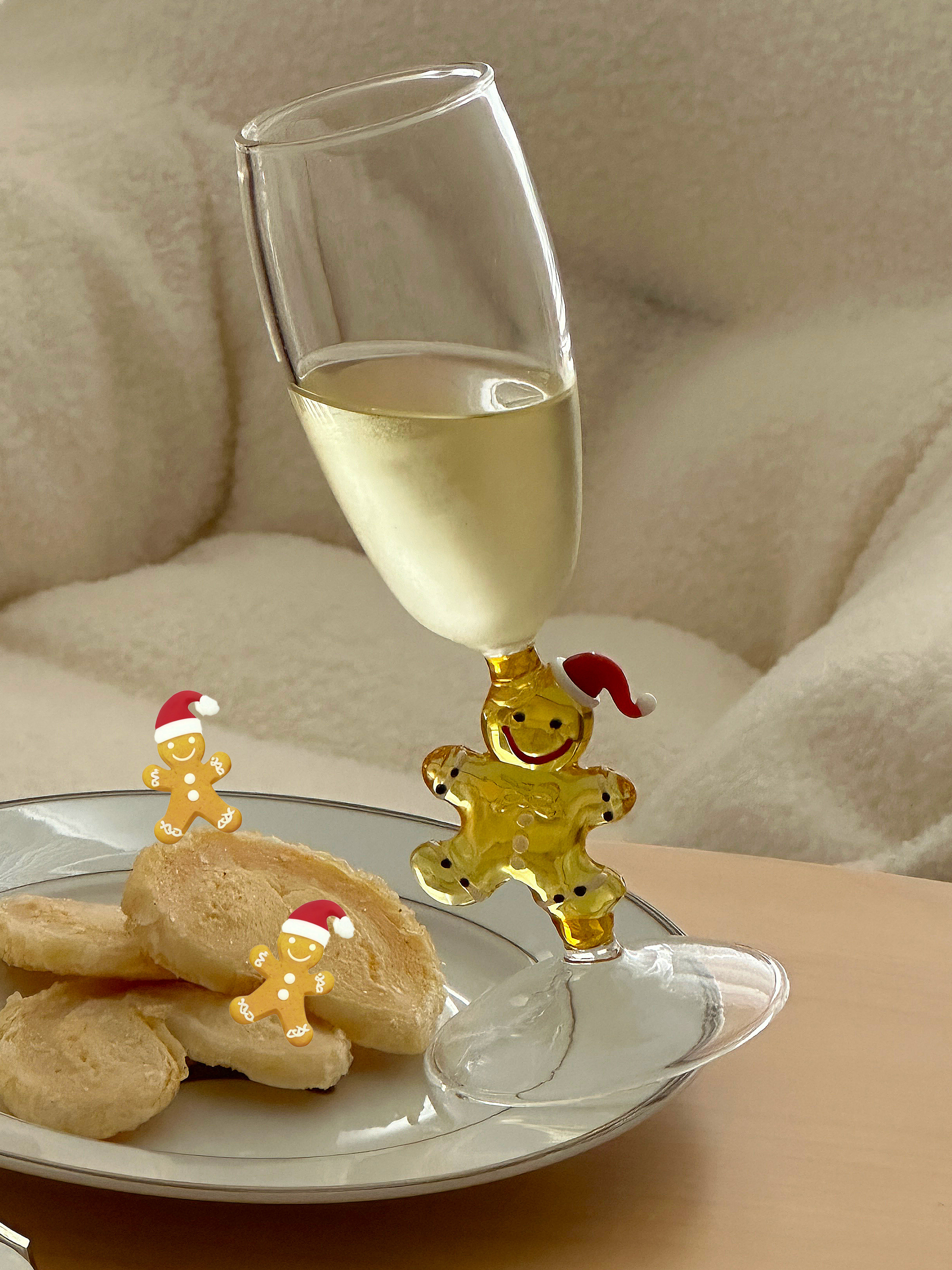 Christmas Gingerbread Man Creative Glass