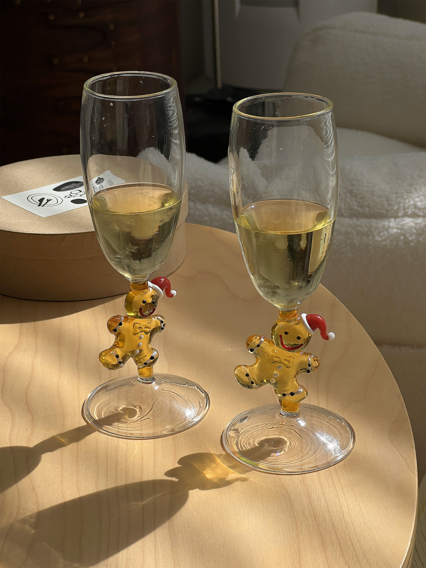 Christmas Gingerbread Man Creative Glass