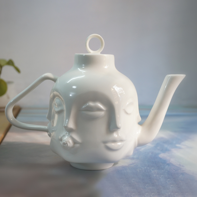 Art Face Ceramic Teapot