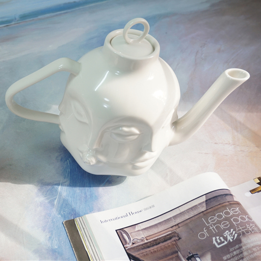 Art Face Ceramic Teapot