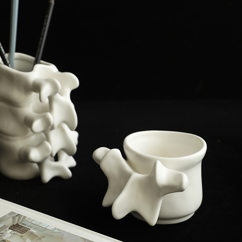 Spine Ceramic Mug & Vase Set