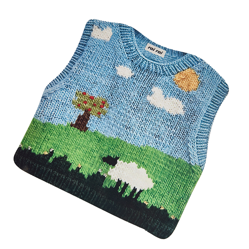 Aesthetic Knit-Pattern Mouse Pad