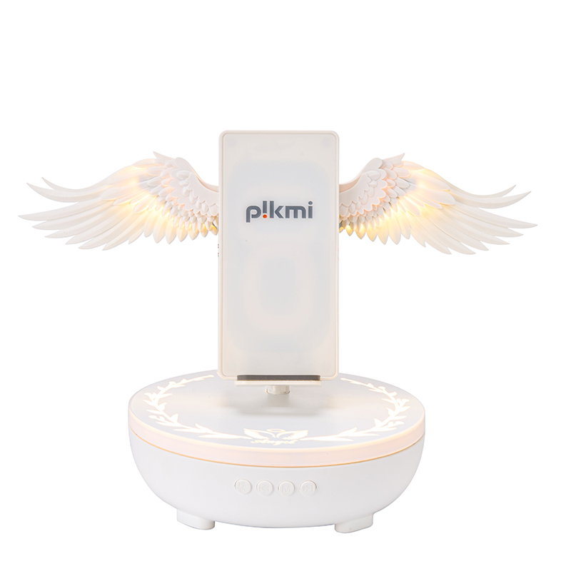 Angel Wings Bluetooth Speaker Stand with Wireless Charger