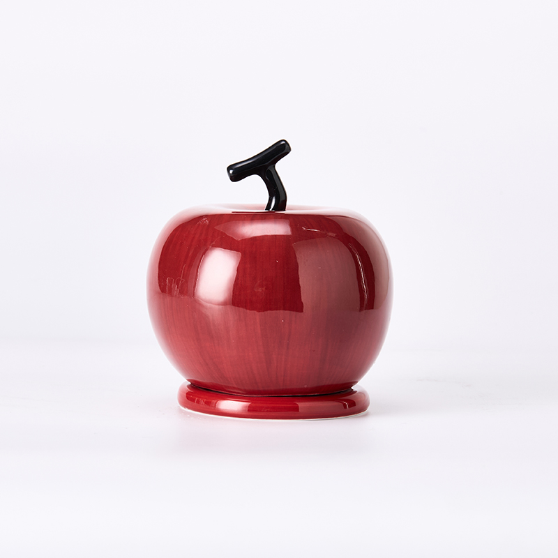 Apple-Shaped Ceramic Toothpick Holder