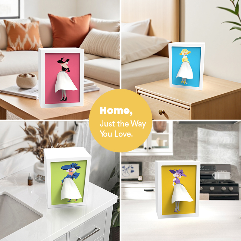 LED Photo Frame Tissue Box