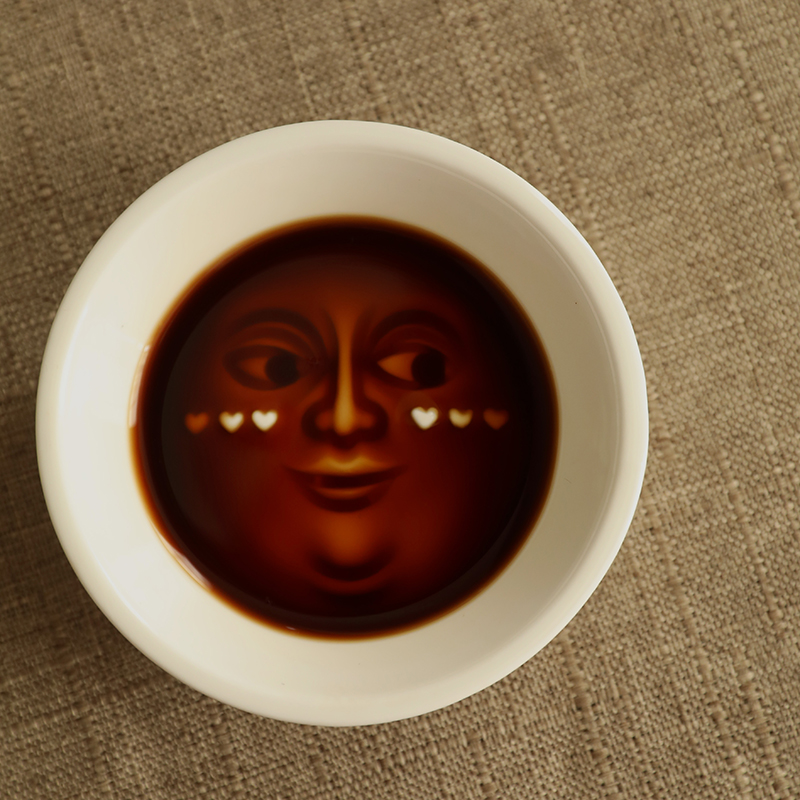 Funny 3D Face Soy Sauce Dish