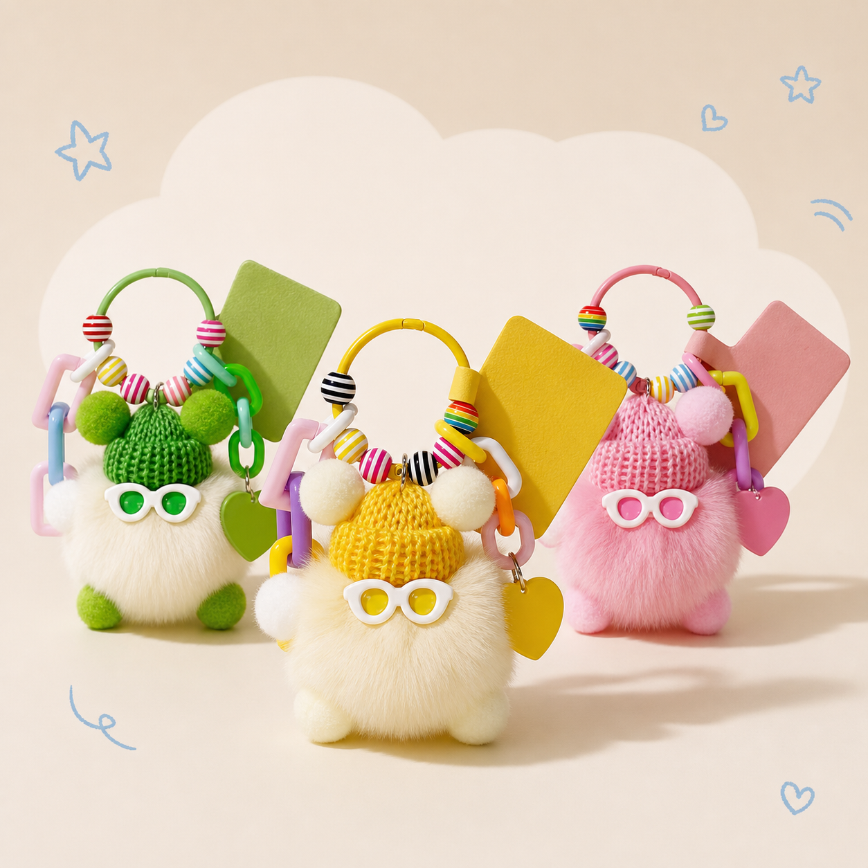 Fluffy Bag Charm