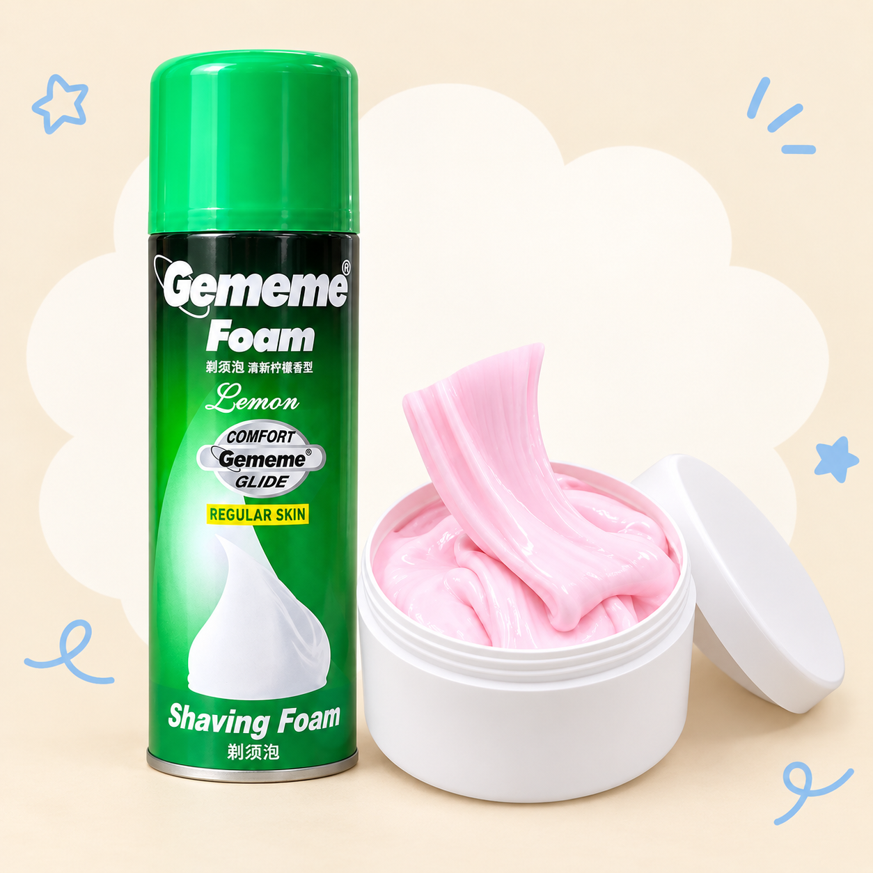 Pastel Butter-Style Slime in a Resealable Jar