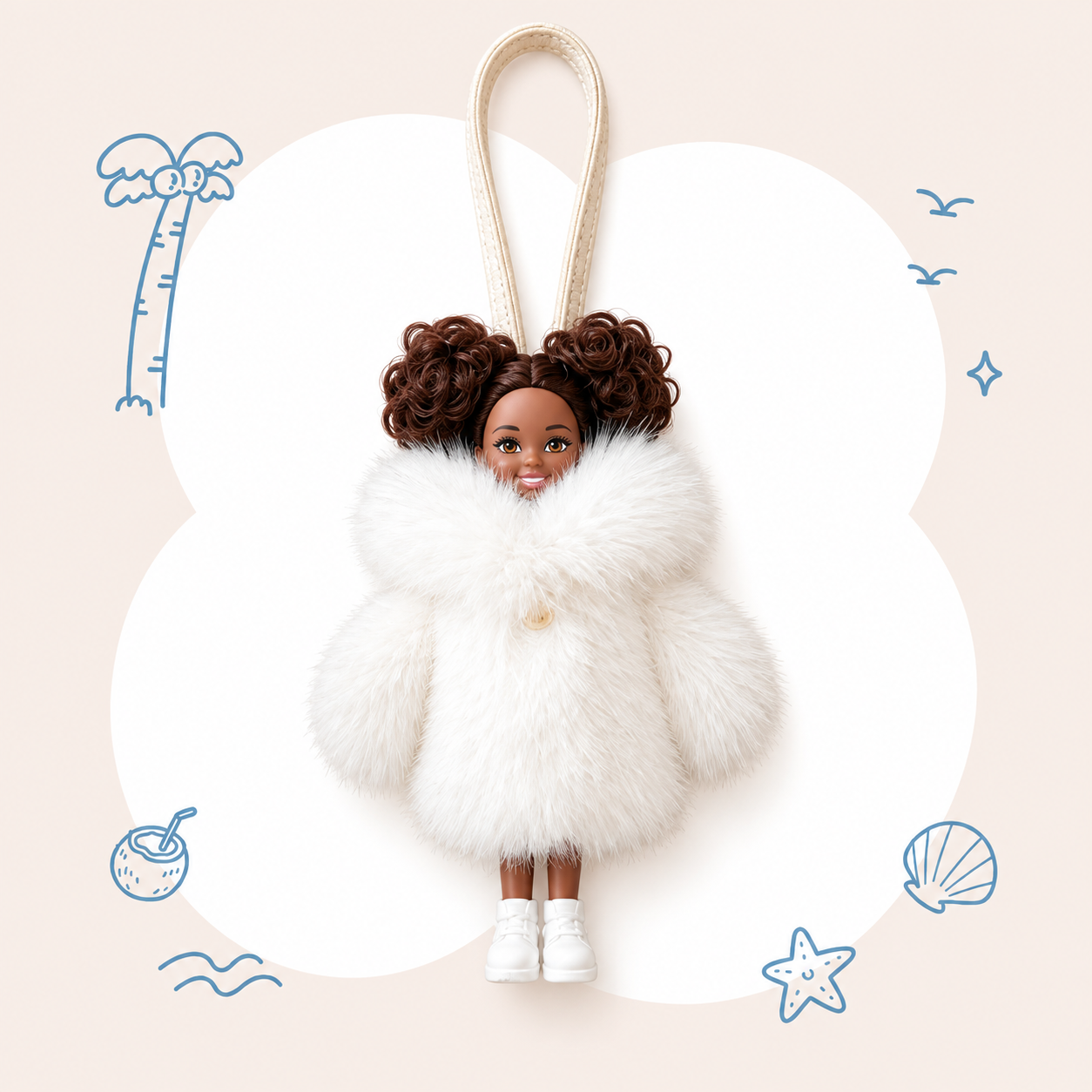 Furry Doll Bag Charm
