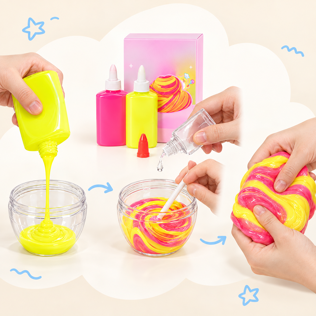 DIY Slime Making Kit with Mixing Container