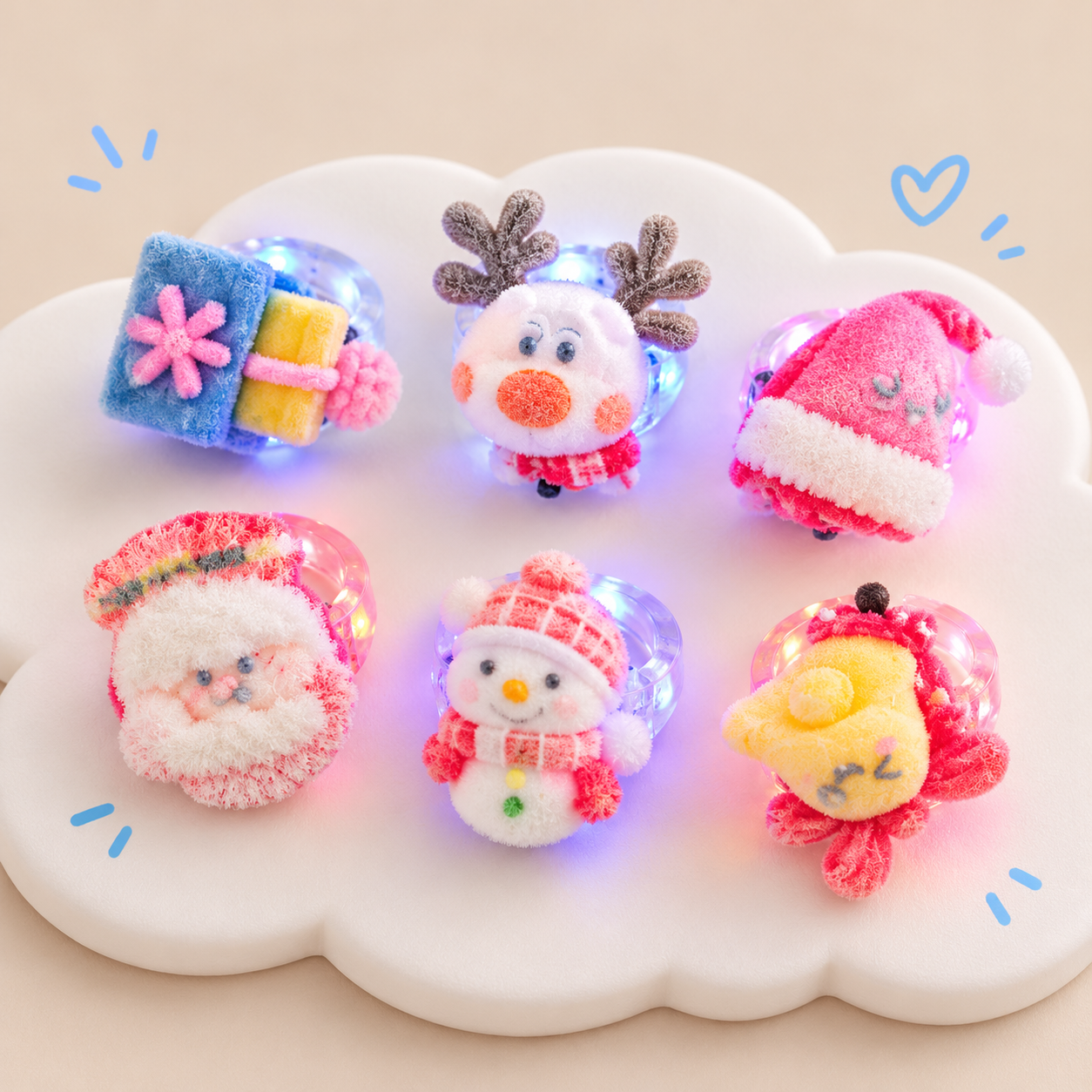 Light-Up Christmas Character Party Accessory