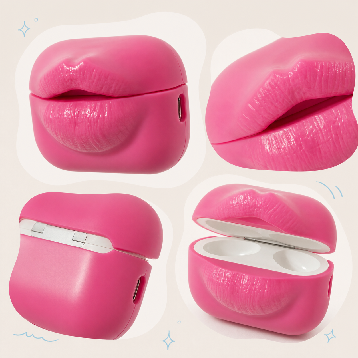 Barbie Lips AirPods Case