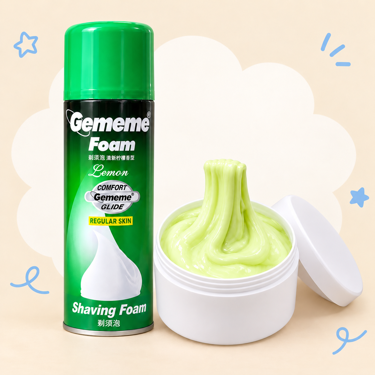 Pastel Butter-Style Slime in a Resealable Jar