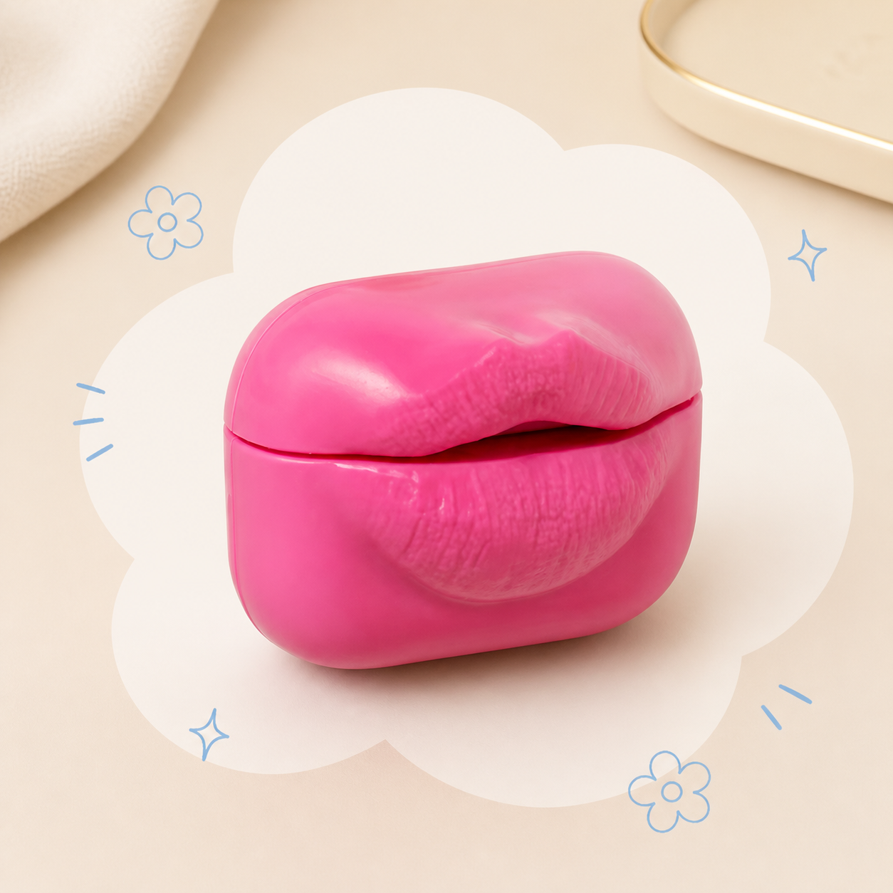Barbie Lips AirPods Case