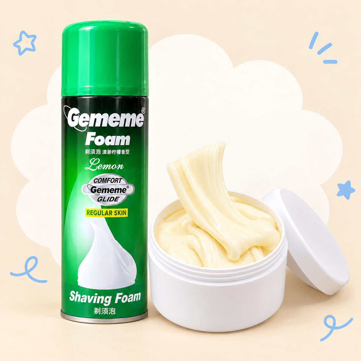 Pastel Butter-Style Slime in a Resealable Jar