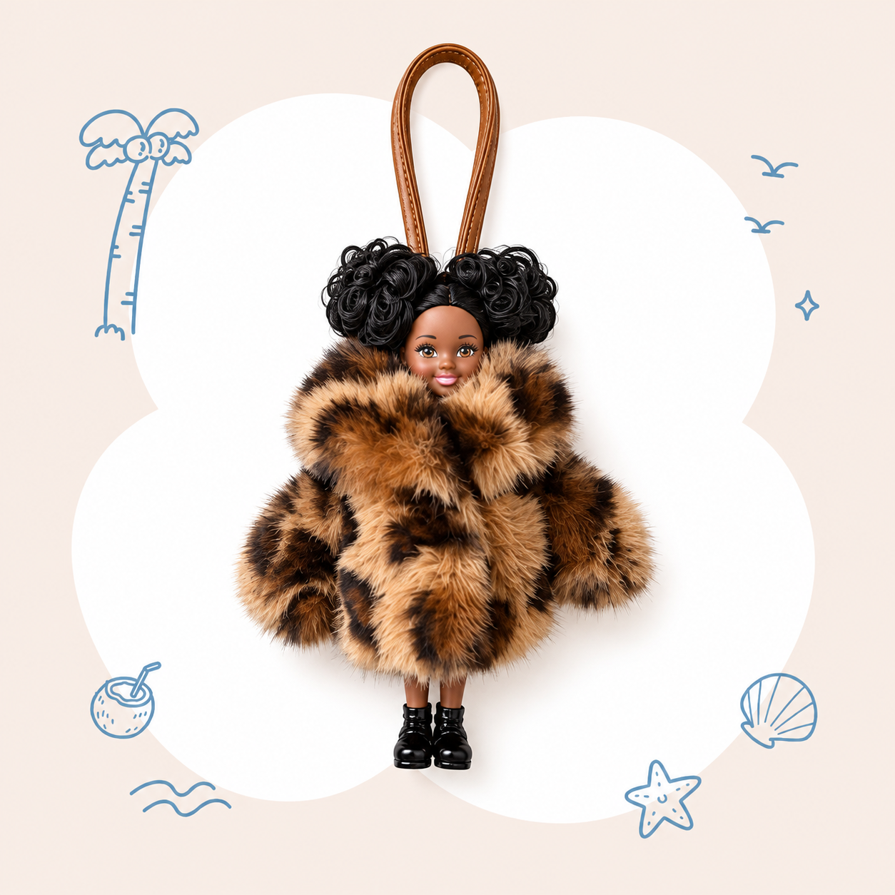 Furry Doll Bag Charm