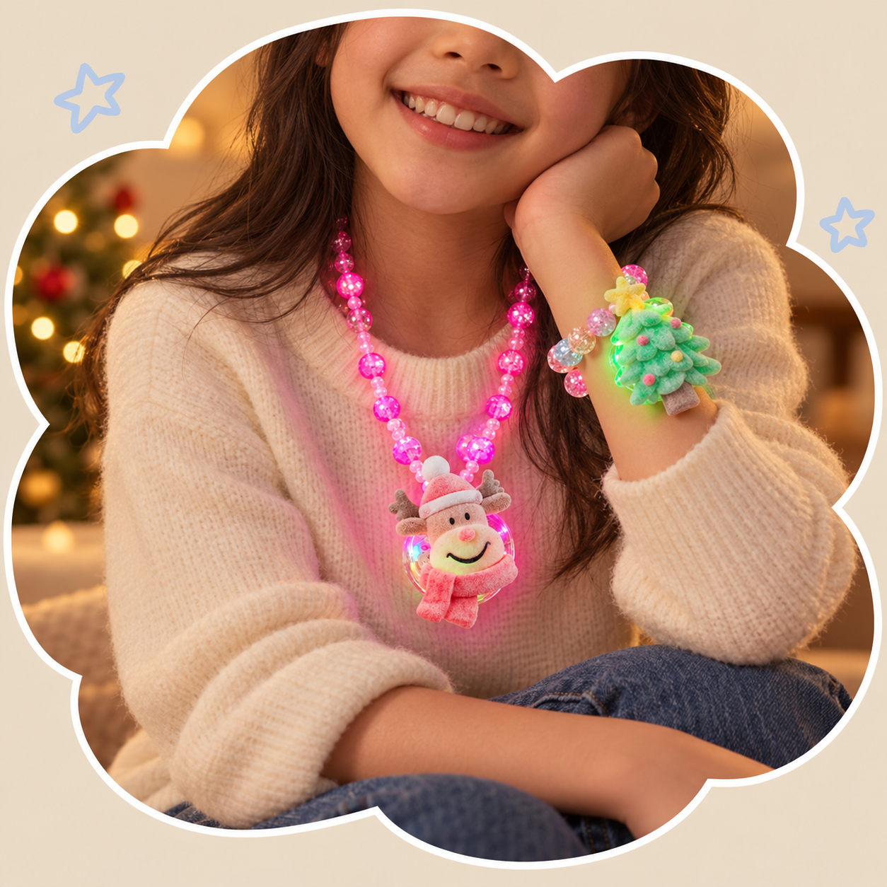 Light-Up Christmas Character Party Accessory