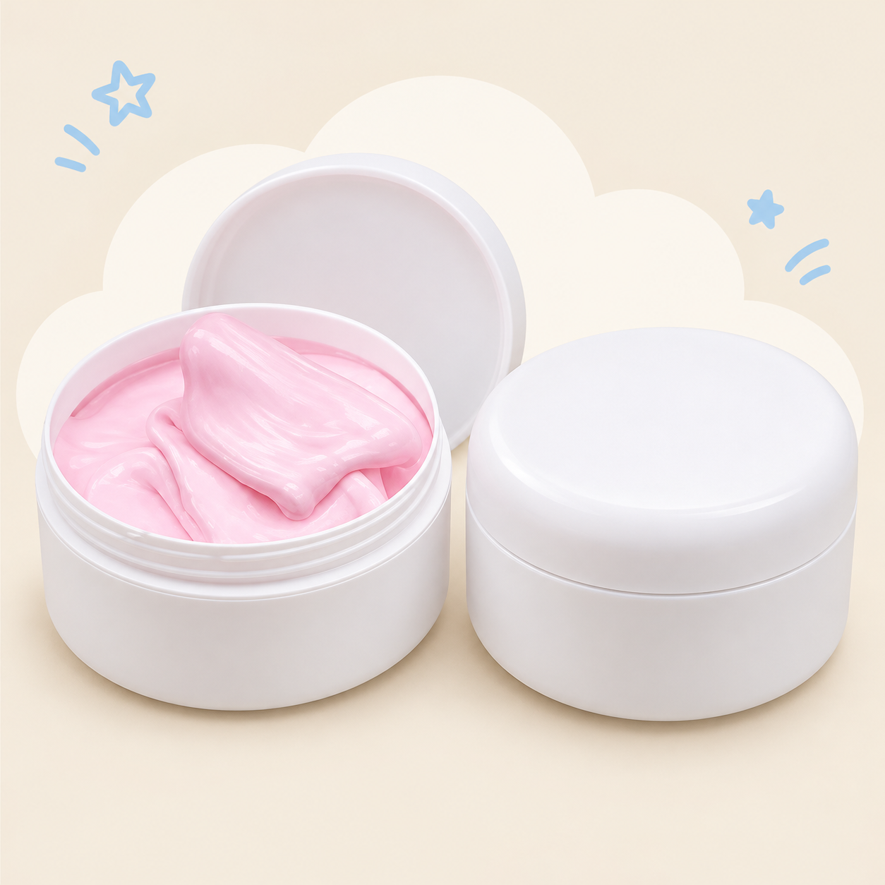 Pastel Butter-Style Slime in a Resealable Jar