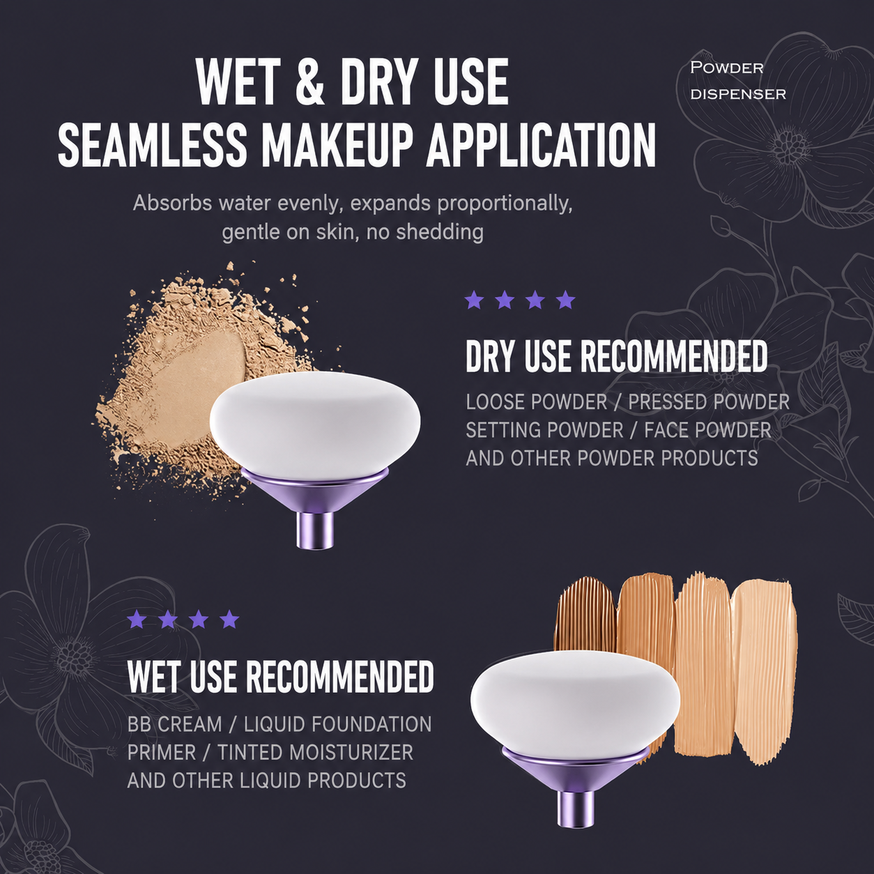 ELECTRIC POWDER MAKEUP APPLICATOR