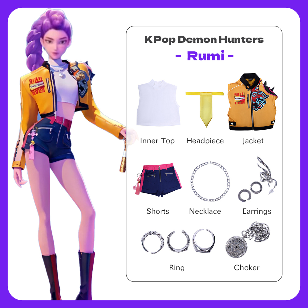 KPop Demon Hunters COS Stage Performance Costume