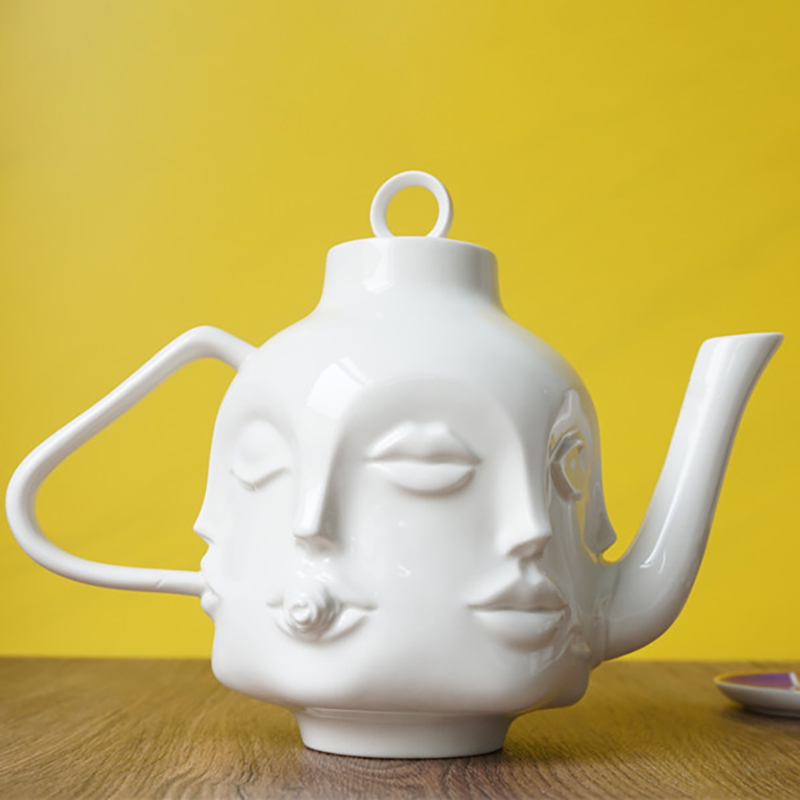 Art Face Ceramic Teapot